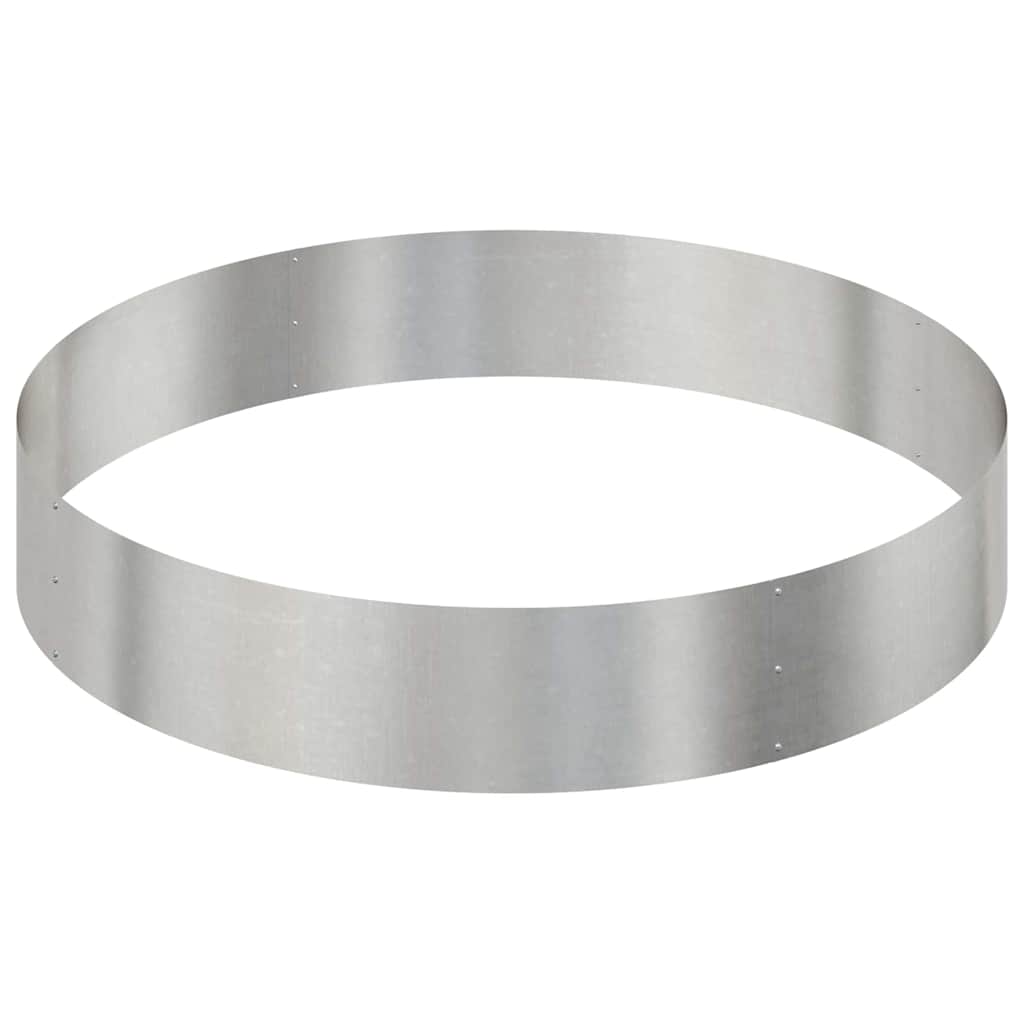 Gartenblumentopf Silber 120 x 120 x 20 cm Edelstahl